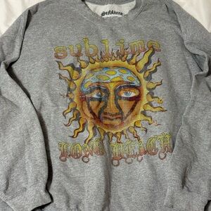 Gray Graphic Crewneck